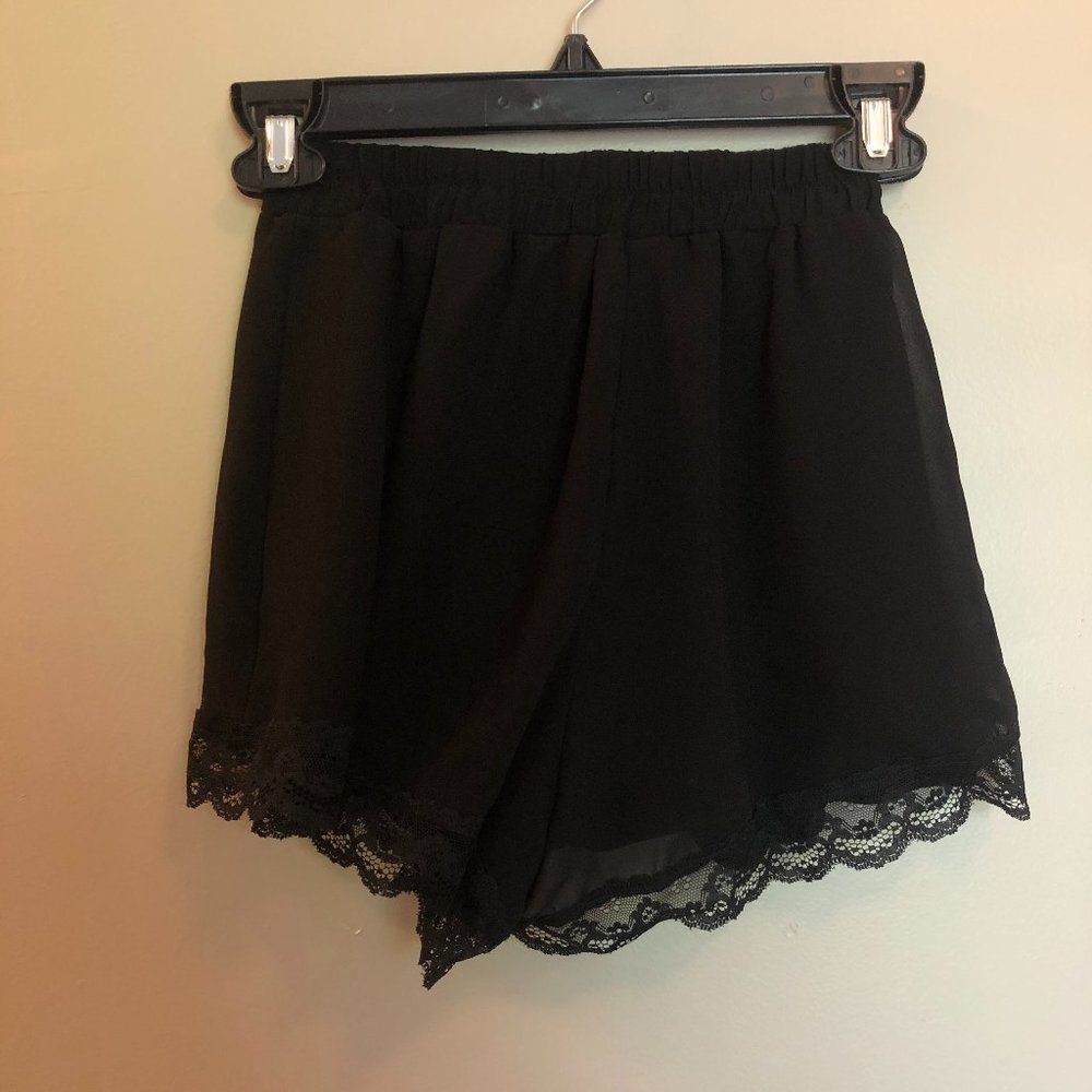 Lace-trimmed Shorts